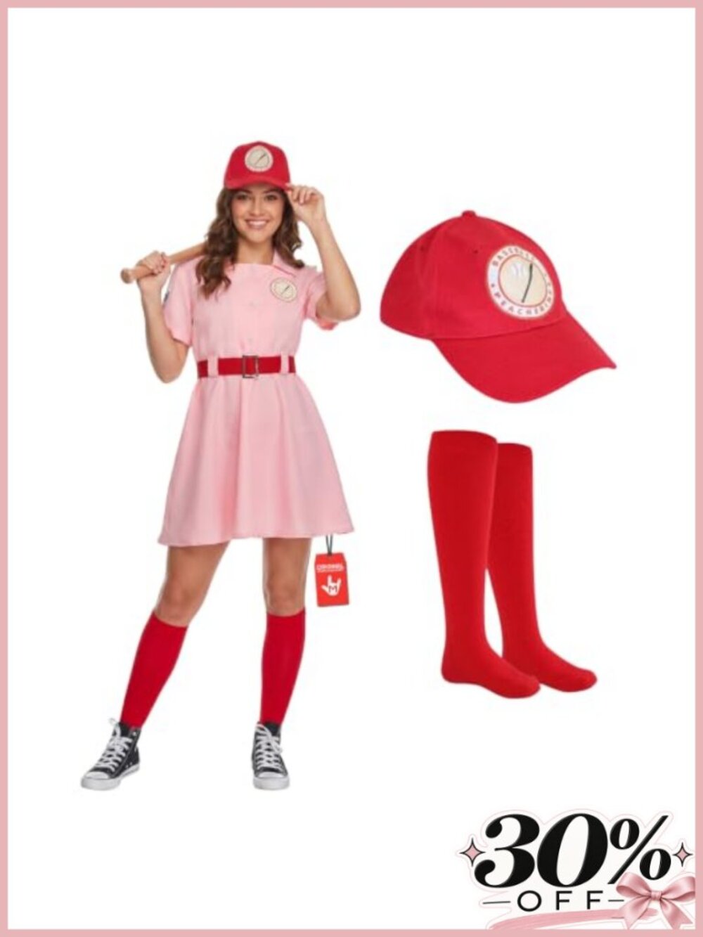 Morph Vintage Baseball Costume Dress Cap Socks Halloween